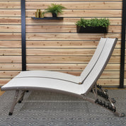 Clearwater Phifer® & Aluminum Lounger Set (2pc) - Pearl