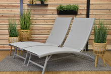 Load image into Gallery viewer, Clearwater 6 Position Aluminum Lounger 2 pc Set
