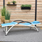 Dockside Phifer® & Aluminum Sun Lounger - True Turquoise