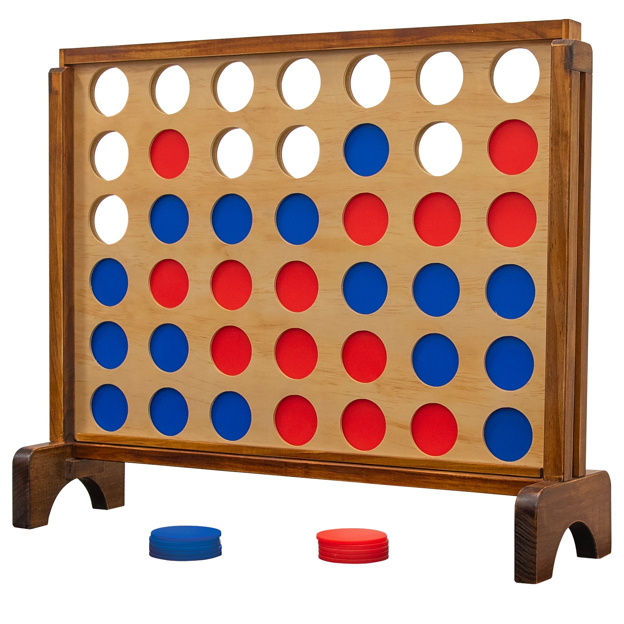 Giant 4-in-Row Game in Blue & Red