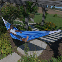 Load image into Gallery viewer, Latin Double Cotton Hammock - Azul
