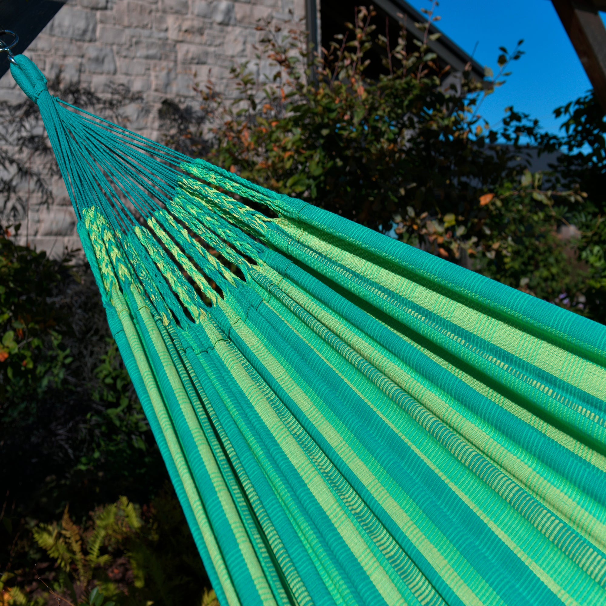 Latin Double Cotton Hammock - Viridis