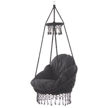 Load image into Gallery viewer, Deluxe Macrame Chair With Fringe - Eclipse
