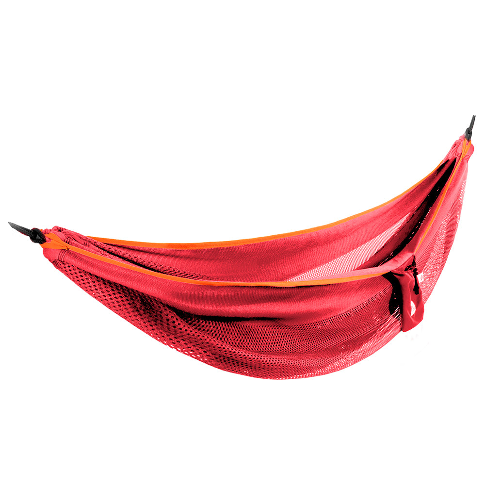 Mesh Camping Hammock - Turquoise & Orange – Vivere USA