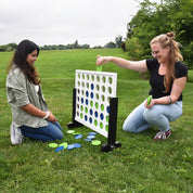 Giant 4-in-Row Outdoor Game in Blue & Green