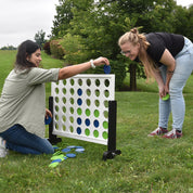 Giant 4-in-Row Outdoor Game in Blue & Green