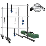 Ladder Golf® Extreme Metal Tournament Edition Ladder Ball Game - Blue & White