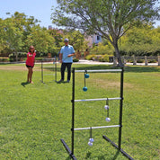 Ladder Golf® Extreme Metal Tournament Edition Ladder Ball Game - Blue & White