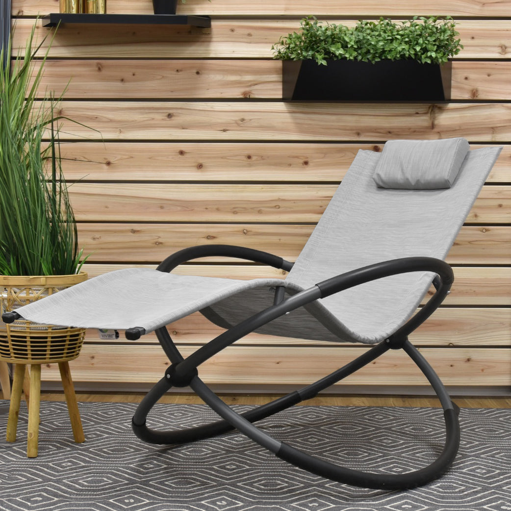 Orbital Phifer® & Steel Lounger - Haven