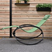 Orbital Phifer® & Steel Lounger - Olive Grove