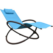 Orbital Phifer® & Steel Lounger - True Turquoise