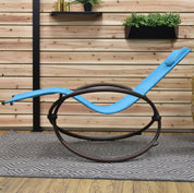 Orbital Phifer® & Steel Lounger - True Turquoise