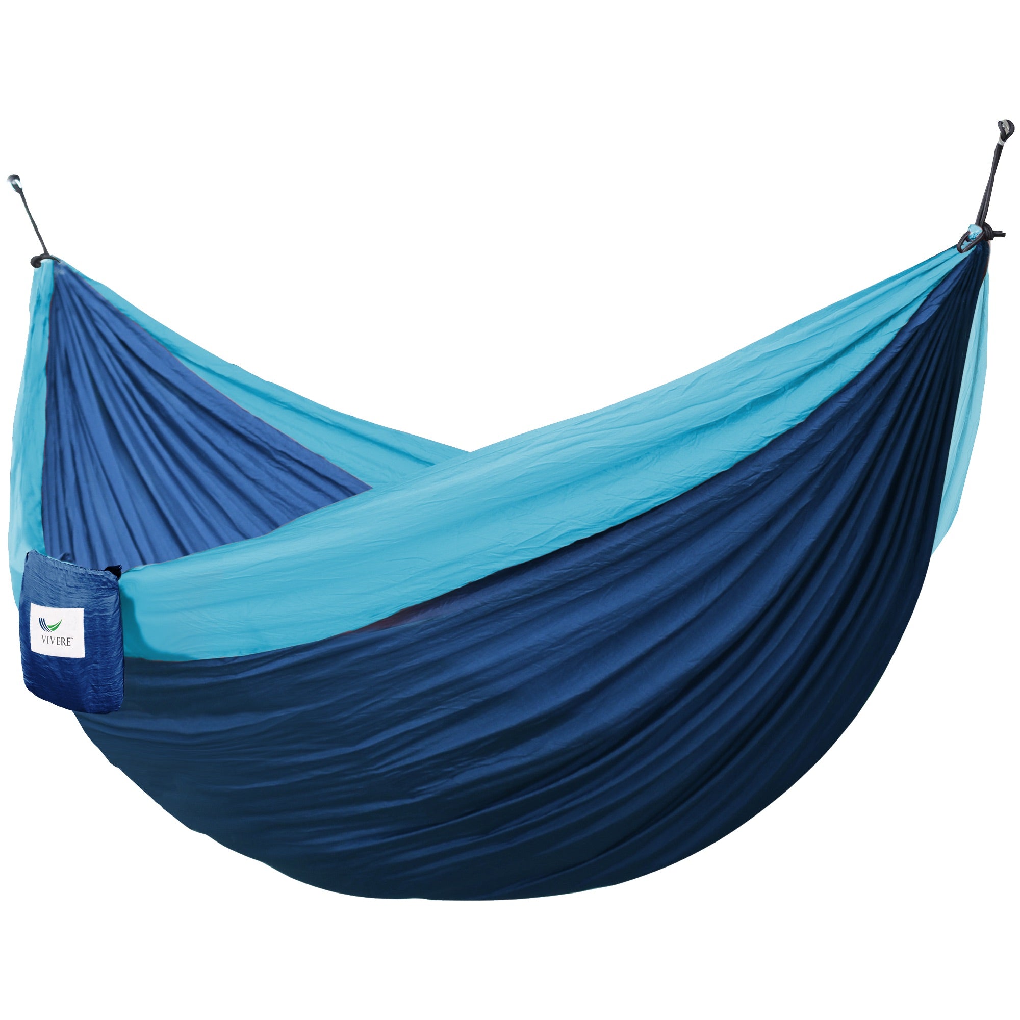 Parachute Camping Hammock - Navy & Turquoise