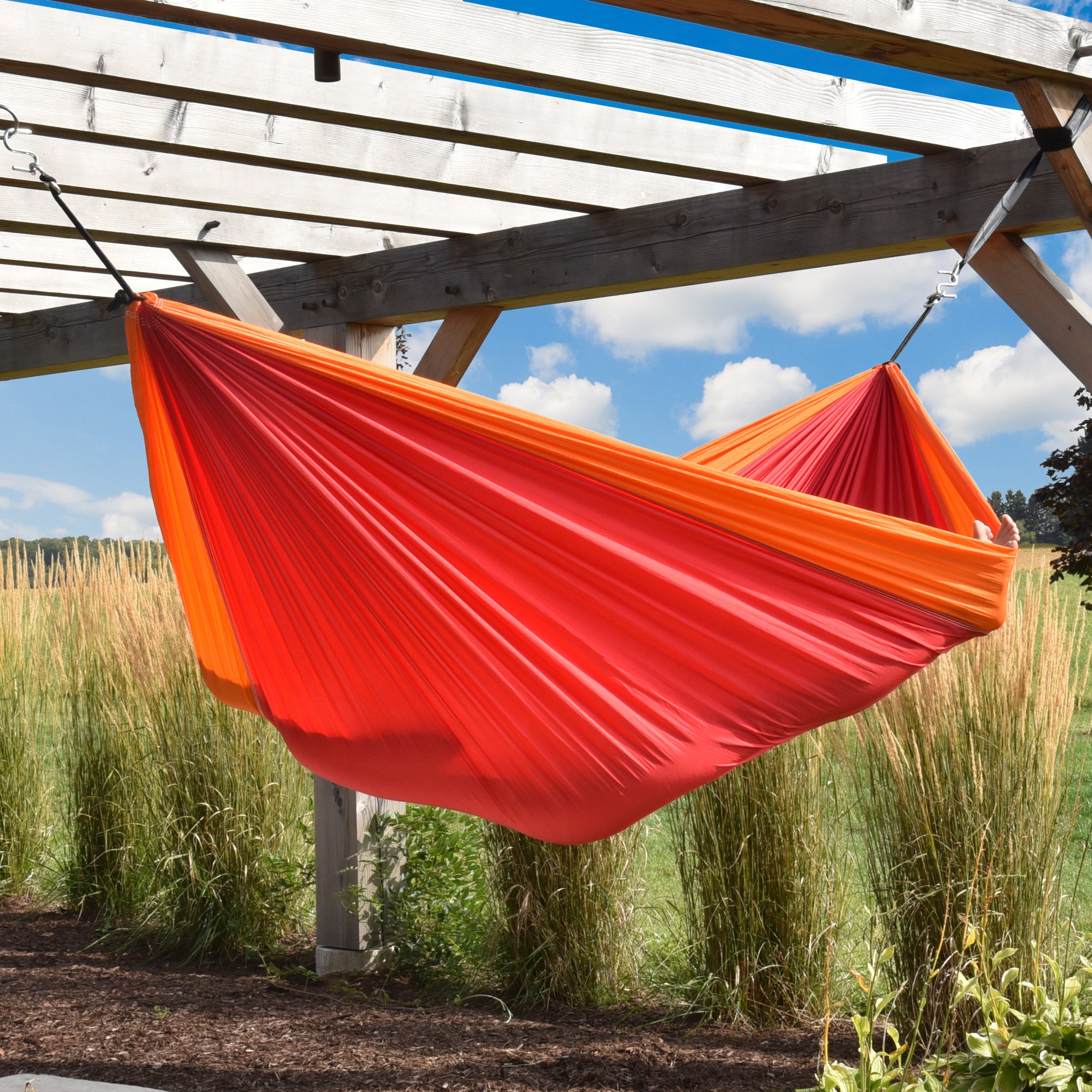 Parachute Camping Hammock - Punch & Peach