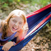 Parachute Camping Hammock - Navy & Red