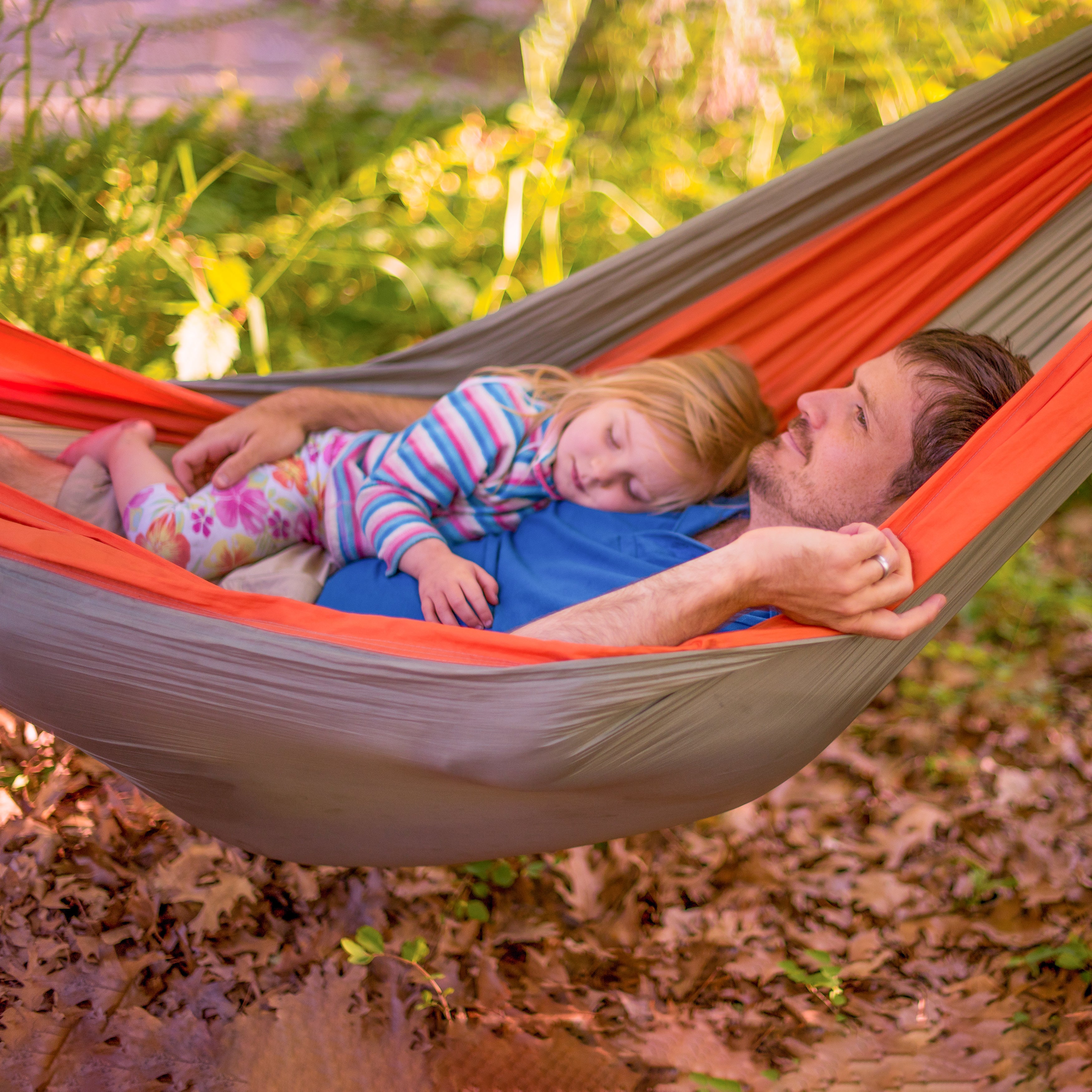 Parachute Camping Hammock - Gray & Orange