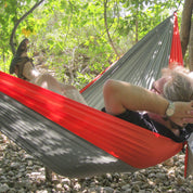 Parachute Camping Hammock - Grey & Orange