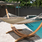 Poolside Spreader Bar Hammock - Taupe