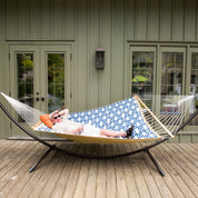 Quilted Fabric Spreader Bar Hammock - Nautical