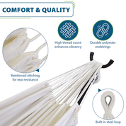 Universal Replacement Cotton Hammock - Natural with Fringe