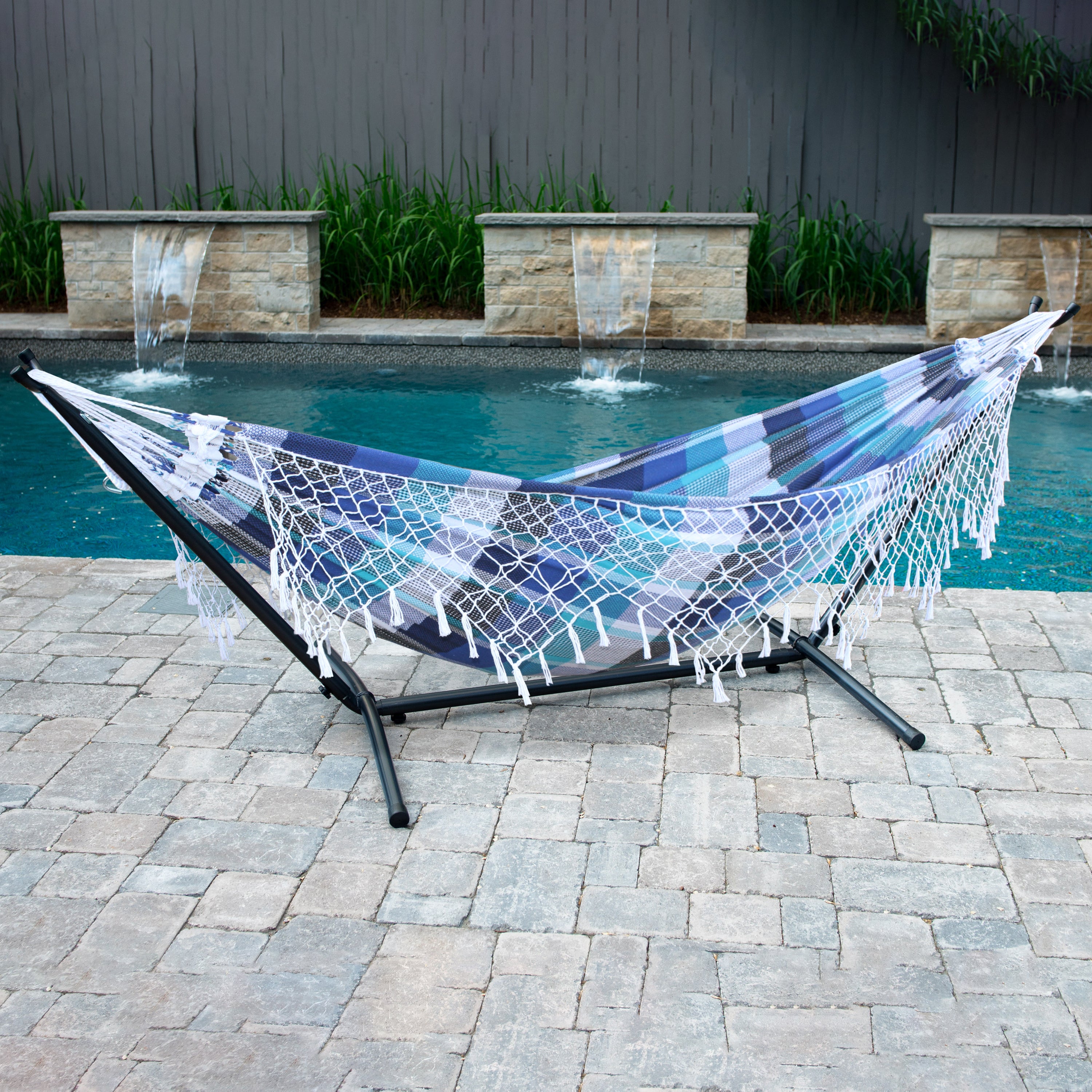 Universal Steel Hammock Stand (10ft/290cm) - Charcoal