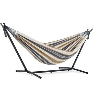 Double Cotton Hammock with Stand (9ft/280cm) - Desert Moon