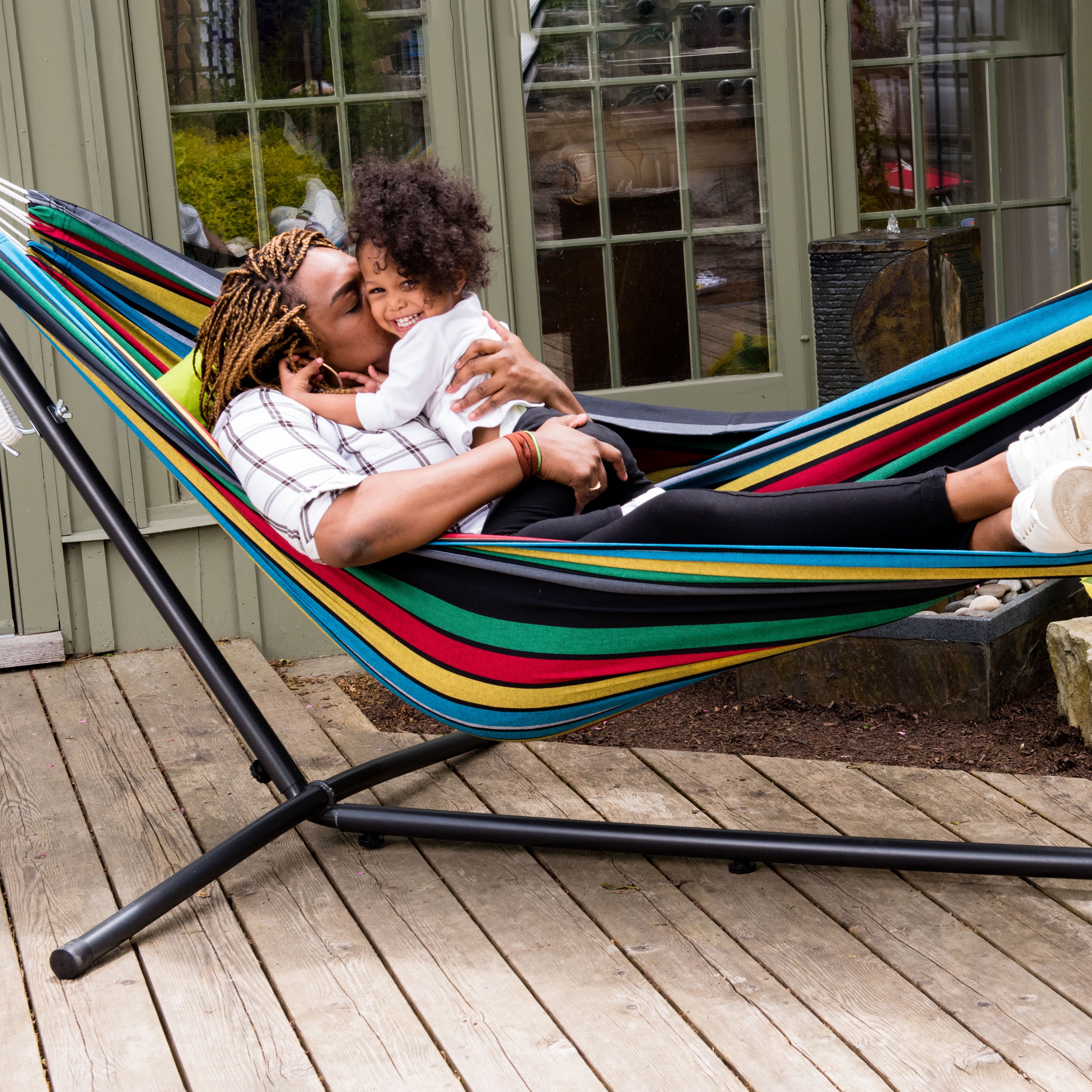 Brazilian Style Cotton Hammock - Rio Night