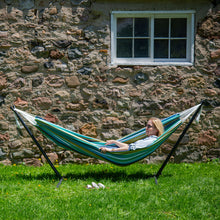 Load image into Gallery viewer, Double Cotton Hammock with Stand (9ft/280cm) - Cayo Reef
