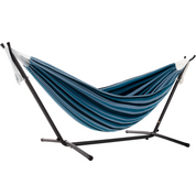 Double Cotton Hammock with Stand (9ft/280cm) - Blue Lagoon