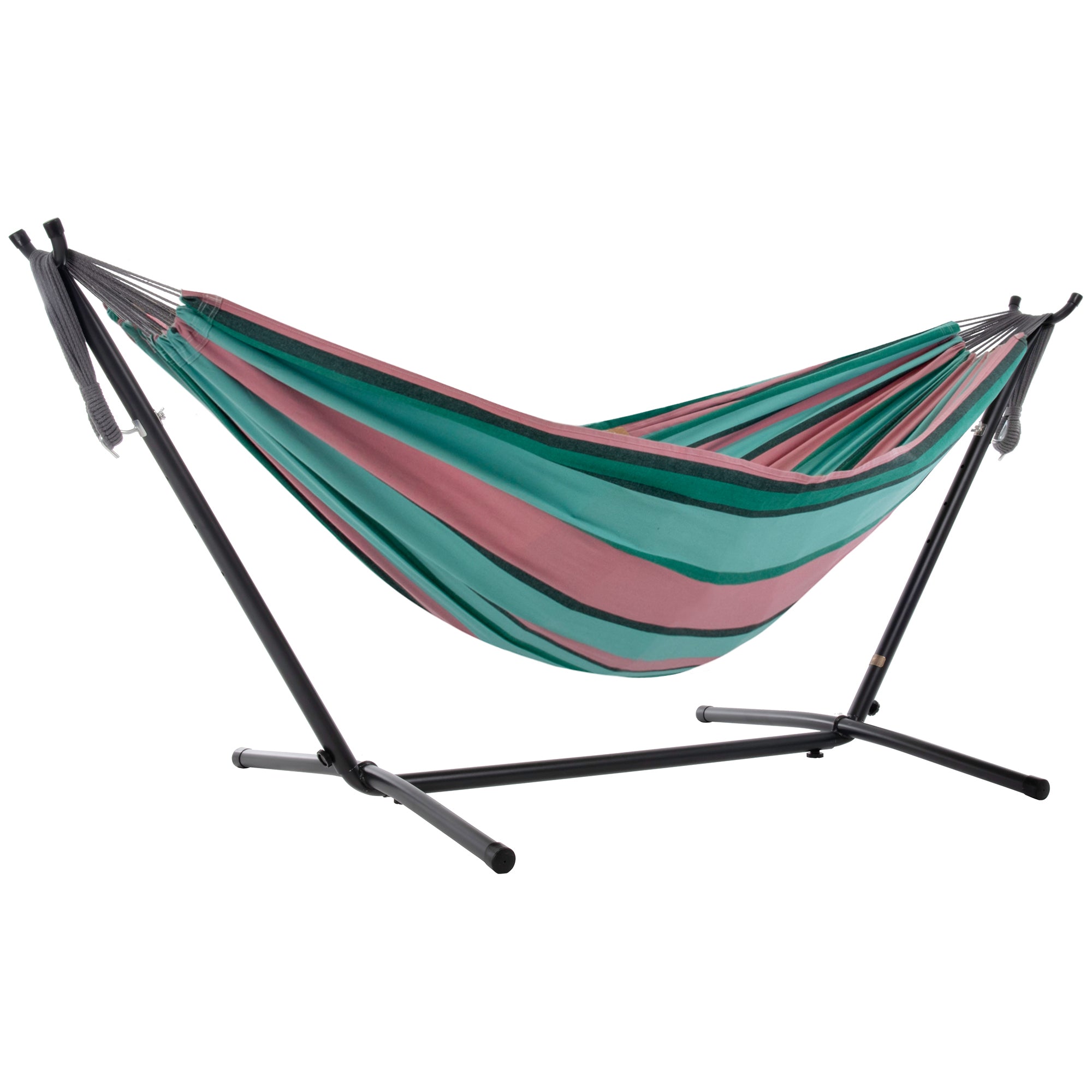 Double Cotton Hammock with Stand (9ft/280cm) - Watermelon