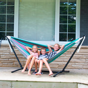 Double Cotton Hammock with Stand (9ft/280cm) - Watermelon