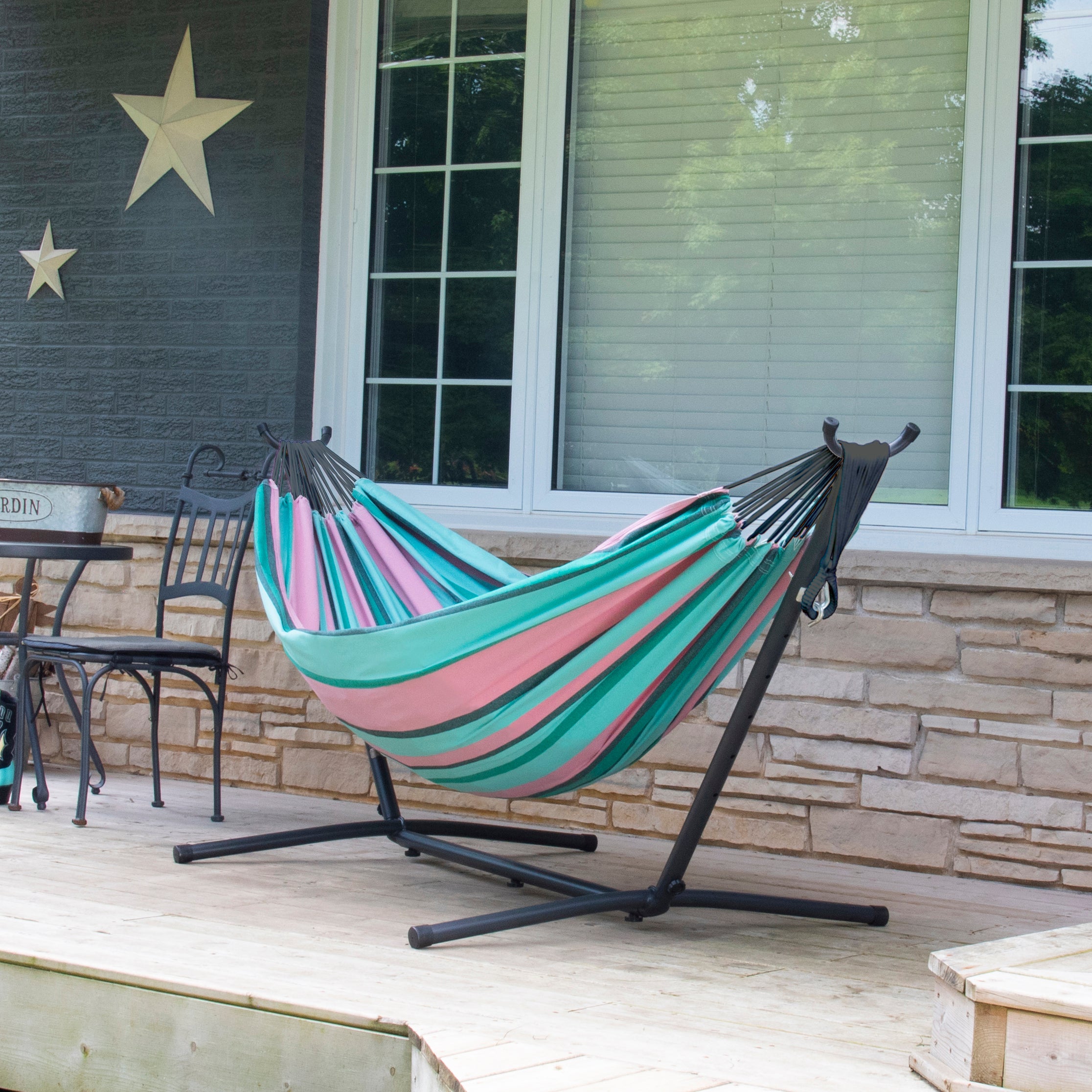 希少！南米コットンハンモック Vivere 8 ft. Double Cotton Hammock in Natural with 8 ft