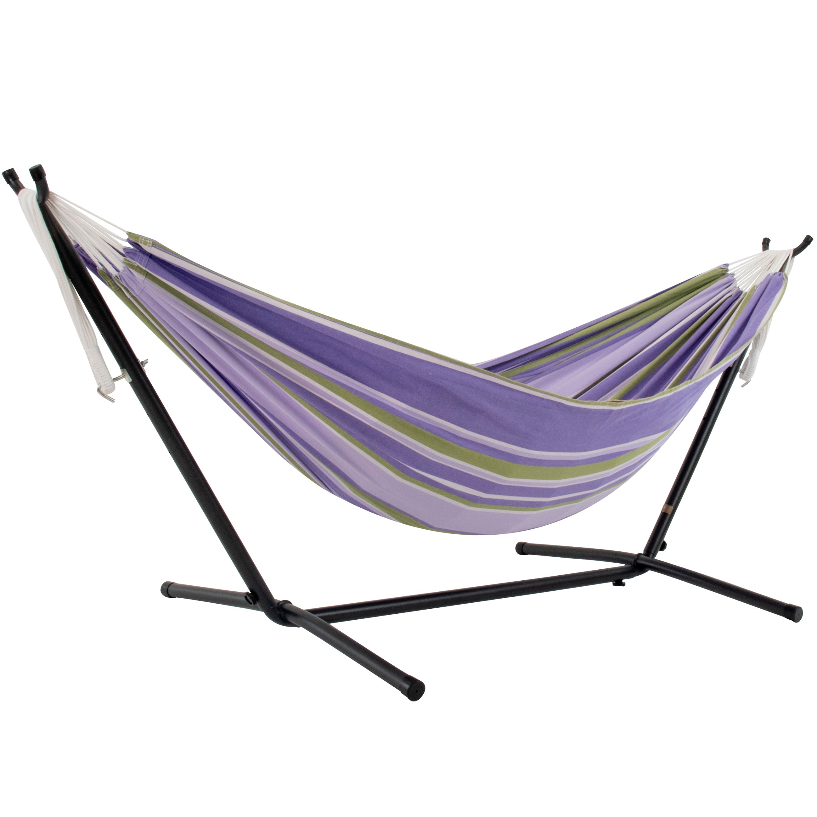 Double Cotton Hammock with Stand (9ft/280cm) - Tranquility