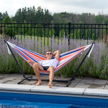 Load image into Gallery viewer, Brazilian Style Cotton Hammock - Orange Punch
