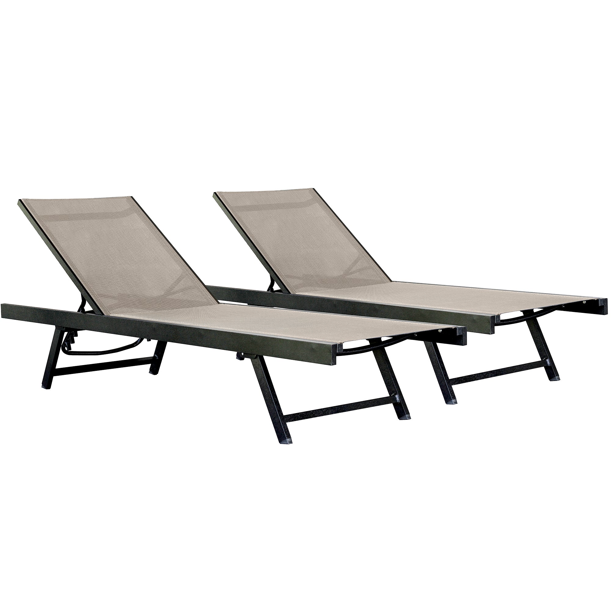 Urban Phifer® & Aluminum Lounger Set (2pc) - Cocoa