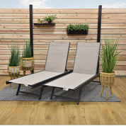 Urban Phifer® & Aluminum Lounger Set (2pc) - Cocoa