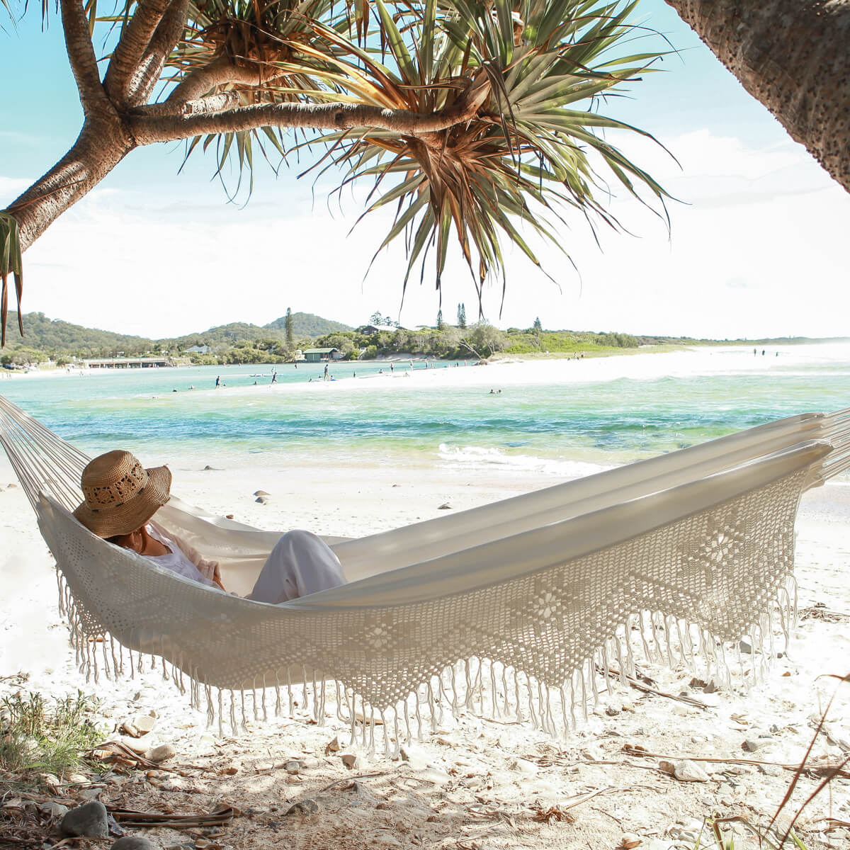 double hängematte Vivere Hammocks Brazilian Style Double Deluxe Hammock, Natural