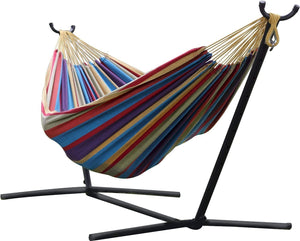 Double Cotton Hammock with Stand Combo (9ft/280cm)