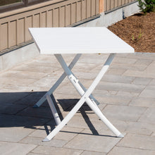Load image into Gallery viewer, Brunch Aluminum White Folding Table
