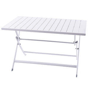 Brunch Aluminum White Folding Table