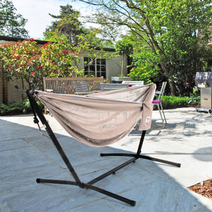 Double Mesh Hammock with Stand (9ft/280cm)