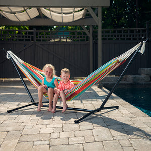 9ft Polyester Hammock with Stand