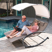 Double Chaise Steel Rocker - Sienna
