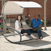 Double Chaise Steel Rocker - Sienna