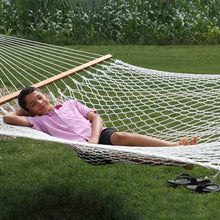 Load image into Gallery viewer, Double Natural Cotton Rope Hammock
