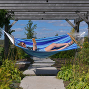 Cotton Spreader Bar Hammock - Island Breeze