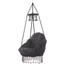 Load image into Gallery viewer, Deluxe Polyester Macrame Chair With Fringe
