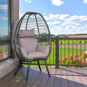 Nest Chair on Legs - Moonstone