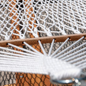 Polyester Rope Spreader Bar Hammock  - White