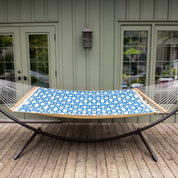 Quilted Fabric Spreader Bar Hammock - Nautical